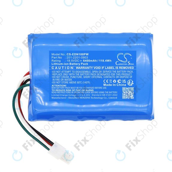Bateria do Ecovacs BAIZE, G1-800, GX-600, GOAT G1, 6400mAh, Li-Ion, 18.5V, 201-2201-0903, HQ