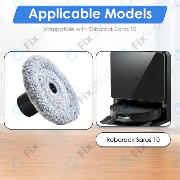 Boczna ściereczka mopująca, 2 szt. do Xiaomi Roborock Saros 10