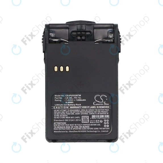 Bateria do ADI AT-46, Baojie BJUV22, Huntec HT-3688, 1200mAh, Li-Ion, 7.4V, LB-38L, HQ
