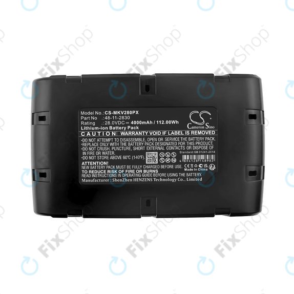 Bateria do Milwaukee 0721-20, V28 Vc, Wurth Bs 28-A Combi, 4000mAh, Li-Ion, 28V, 48-11-2830, HQ