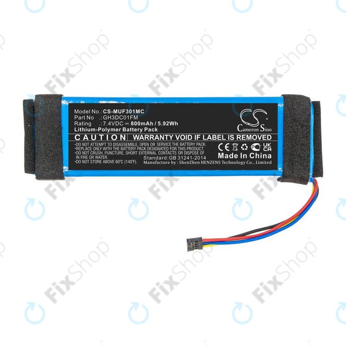 Bateria do Xiaomi Fimi Palm, 800mAh, Li-Pol, 7.4V, GH3DC01FM, HQ