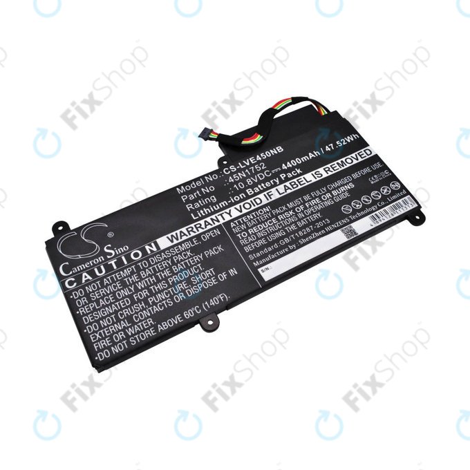 Bateria do Lenovo ThinkPad E450, E455, E460, E465, T470p, ThinkPad Edge E450 i7, 4400mAh, Li-Ion, 10.8V, 45N1752, HQ