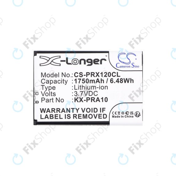 Bateria do Panasonic KX-PRX110, 120, 150, 1750mAh, Li-Ion, 3.7V, KX-PRA10, HQ