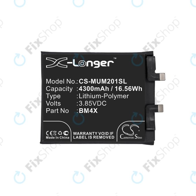 Bateria dla Xiaomi Mi 11, 4300mAh, Li-Pol, 3.85 V, BM4X, HQ
