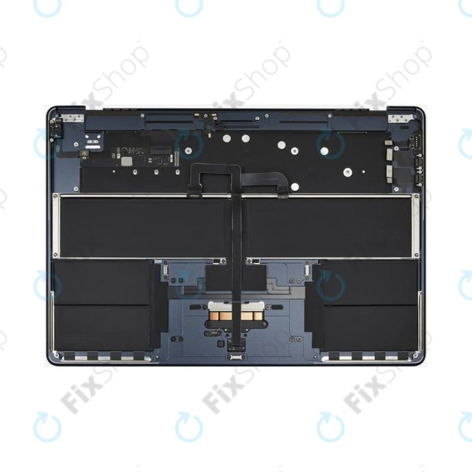 Górna rama klawiatury do MacBook Air 15", A3114 (2024), z klawiaturą US i baterią, Midnight, 661-40269, Genuine Apple