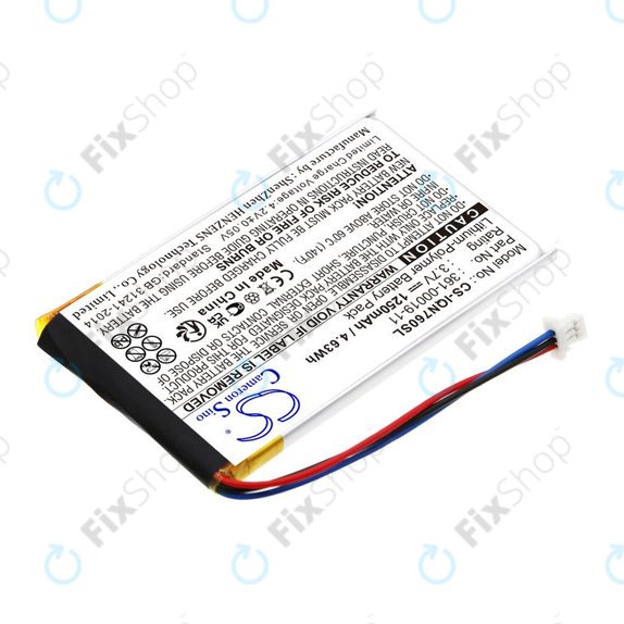 Bateria do Garmin Nüvi 700, 710, 760, 765, Nuvi 3590, 1250mAh, Li-Pol, 3.7V, 361-00019-11, HQ