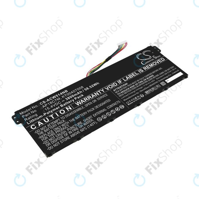 Bateria do Acer ConceptD 3, Spin 5, Swift 3, 5, X, Travelmate Spin P4, 3800mAh, Li-Pol, 15.4V, AP18C7M, HQ