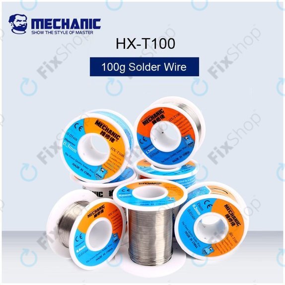 Wysokiej jakości drut lutowniczy Sn/Pb – 0.5mm, Mechanic HX-T100