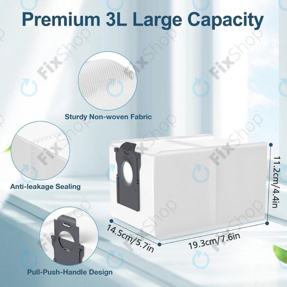 Worek na kurz, 2 szt. do Xiaomi Dreame X40 Ultra, X50 Ultra, L40s Pro Ultra, L40 Ultra, L10s Ultra Gen2, Mova E30 Ultra, Mova V50 Ultra, P60