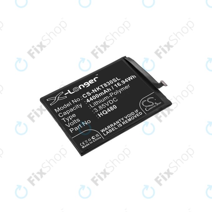 Bateria do Nokia 8.3 2020 5G, 4400mAh, Li-Pol, 3.85V, HQ480, HQ