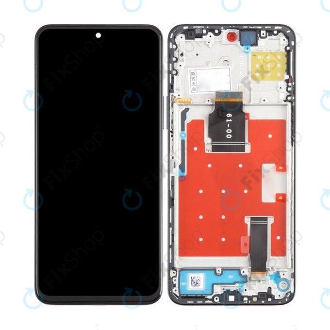 Wyświetlacz do Honor 90 Lite 5G, Ekran dotykowy z ramką, Czarny, Black, TFT