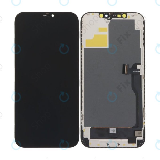Wyświetlacz Soft OLED dla iPhone 12 Pro Max, Ekran dotykowy z ramką, DIAGNOSTIC