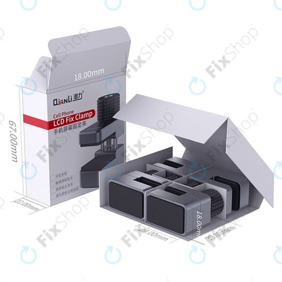 Aluminiowy zacisk z gumowym wypełnieniem, Zakres 11mm, 4szt., QianLi iClamp