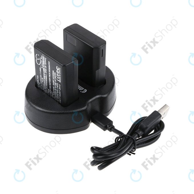 2 μπαταρίες με φορτιστή γιαNikon Coolpix P7000, P7700, D3100, D3200, D5100, 1030mAh, Li-Ion, 7.4V, EN-EL14, HQ