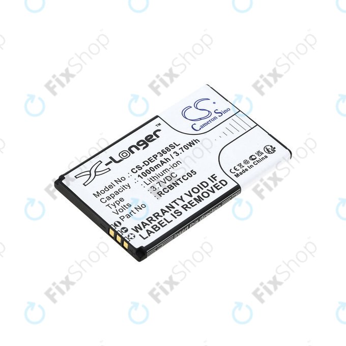 Bateria do Doro Primo 368, 1000mAh, Li-Ion, 3.7V, RCBNTC05, HQ