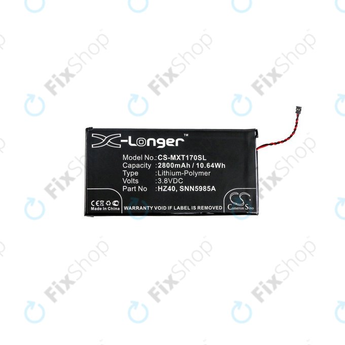 Bateria dla Motorola Moto Z2 Play XT1710-09, 2800mAh, Li-Pol, 3.8 V, HZ40, HQ