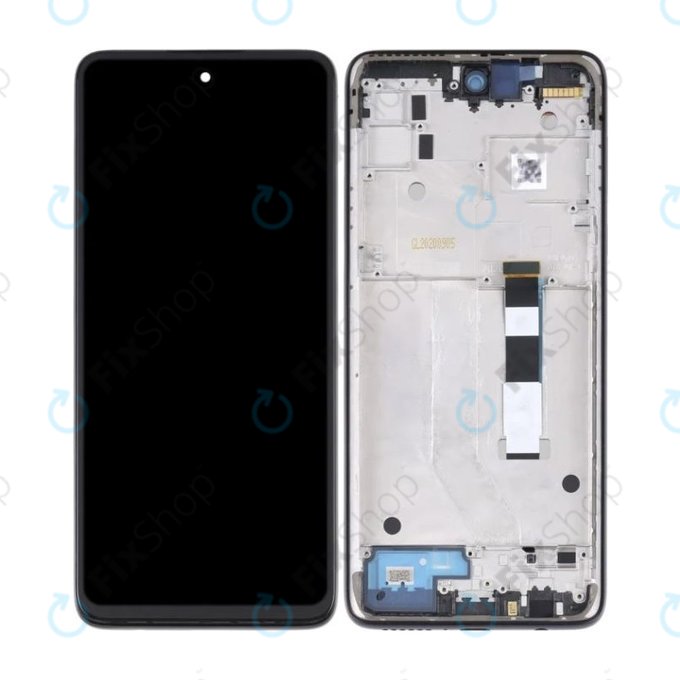 Wyświetlacz do Motorola Moto G 5G XT2113, Ekran dotykowy z ramką, Volcanic Gray, TFT