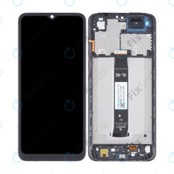 Wyświetlacz do Xiaomi Redmi A2, Ekran dotykowy z ramką, Onyx Black, TFT