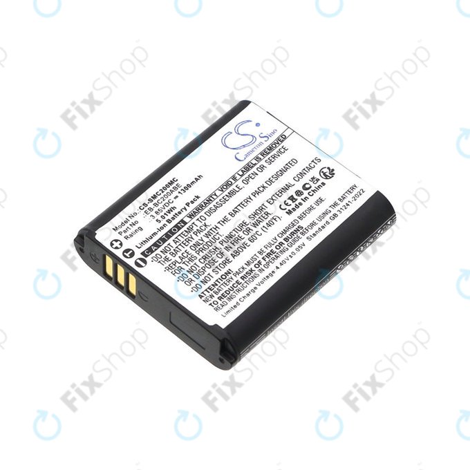 Bateria do Samsung Gear 360, 1300mAh, Li-Ion, 3.85V, EB-BC200ABE, HQ