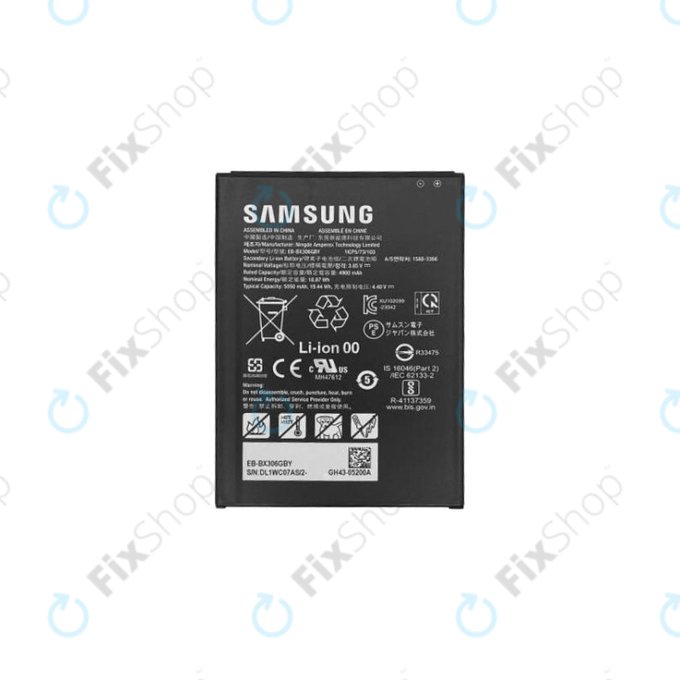 Bateria do Samsung Tab Active5 X306B, EB-BX306GBY, 5050mAh, GH43-05200A, Genuine Service Pack