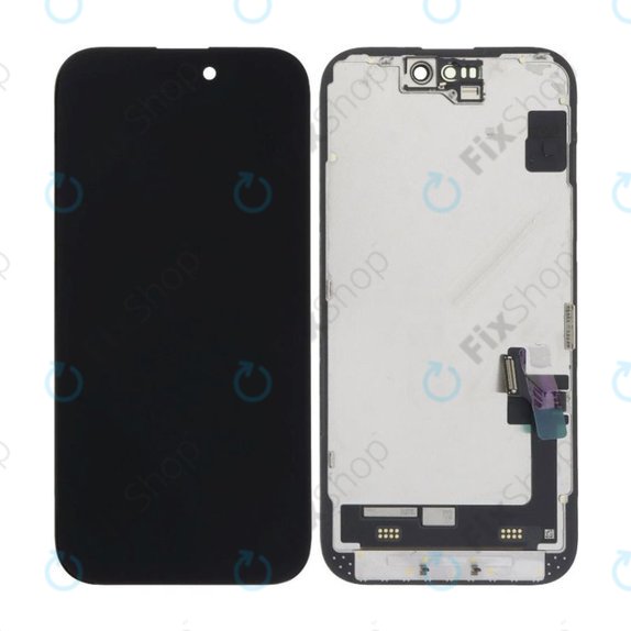 Wyświetlacz Soft OLED dla iPhone 15, Ekran dotykowy z ramką, FixPremium