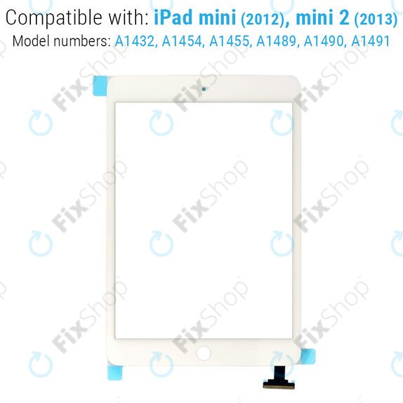 Ekran dotykowy ze złączem IC dla iPad Mini, Mini 2, White