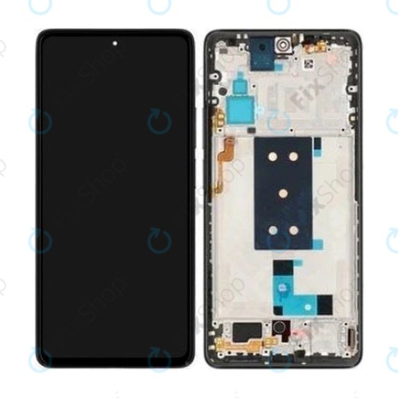 Wyświetlacz OLED do Xiaomi Poco F4 5G, Ekran dotykowy z ramką, Night Black