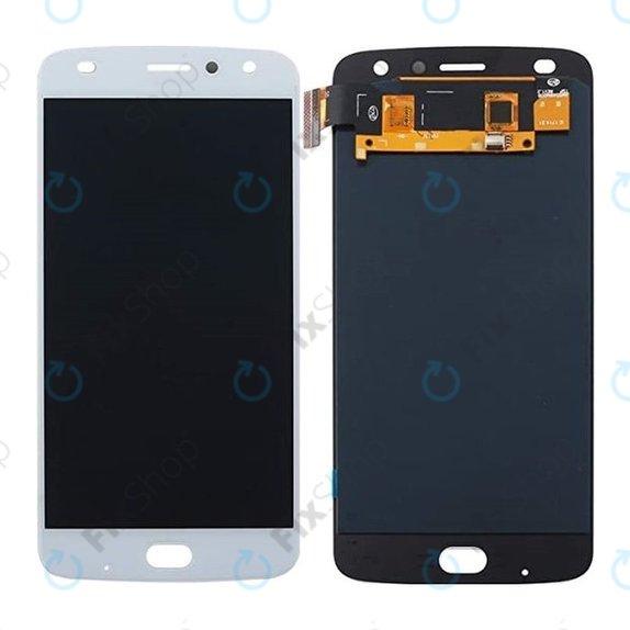 Wyświetlacz do Motorola Moto Z2 Play XT1710-09, Ekran dotykowy bez ramki, Bialy, White, TFT