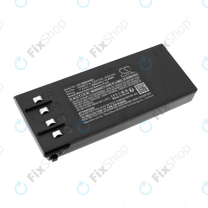 Bateria do Hiab 077 Hiduo, 088CL, 095, 2000mAh, Ni-MH, 7.2V, RNBB7215, 2.250.1000, HQ