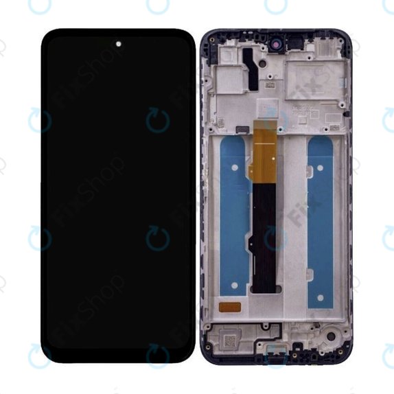 Wyświetlacz OLED do Motorola Moto G42 XT2233, Ekran dotykowy z ramką, Czarny, Black