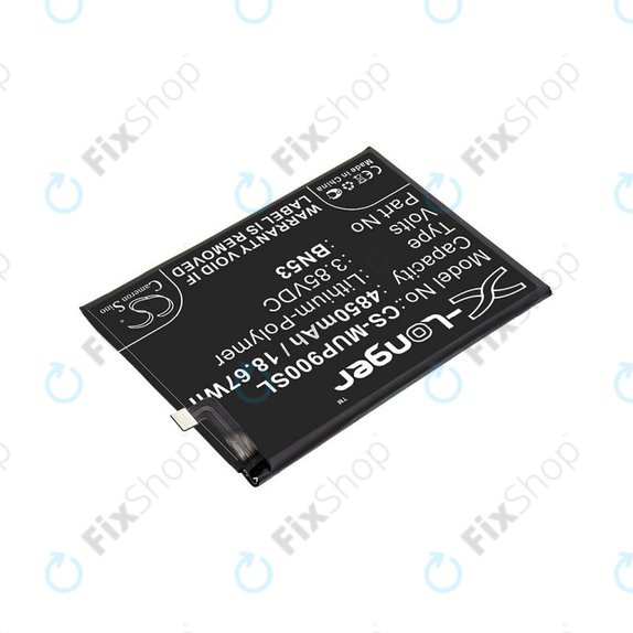 Bateria dla Xiaomi Redmi Note 9 Pro, 4850mAh, Li-Pol, 3.85 V, BN53, HQ