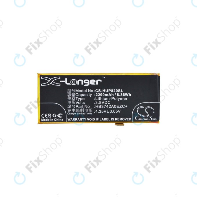 Bateria dla Huawei Y3 (2018), Huawei P8 Lite, 2200mAh, Li-Pol, 3.8 V, HB3742A0EZC+, HQ