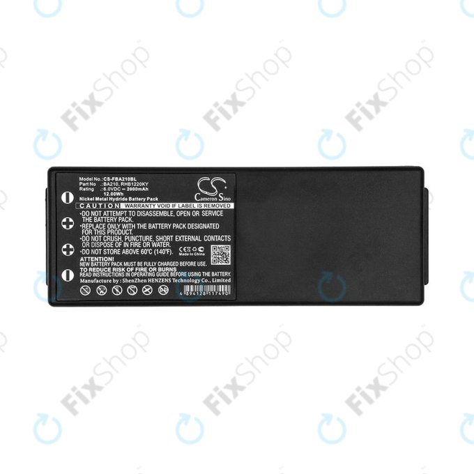 Bateria do HBC Radiomatic BA, 2000mAh, Ni-MH, 6V, RHB1220KY, HQ