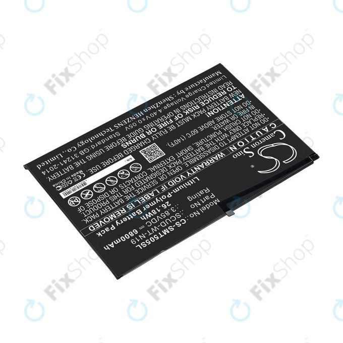 Bateria do Samsung Galaxy Tab A7, 6800mAh, Li-Pol, 3.85V, SCUD-WT-N19, HQ