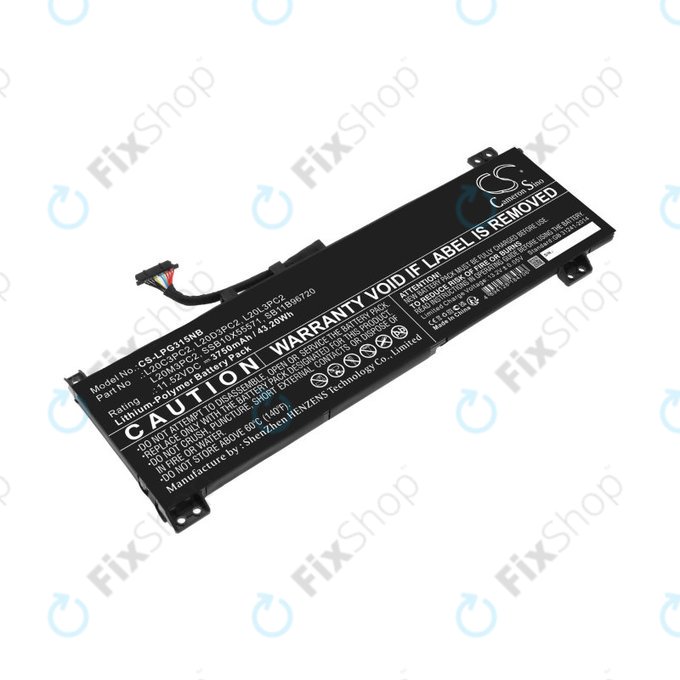 Bateria do Lenovo IdeaPad Gaming 3, 3750mAh, Li-Pol, 11.52V, L20C3PC2, HQ