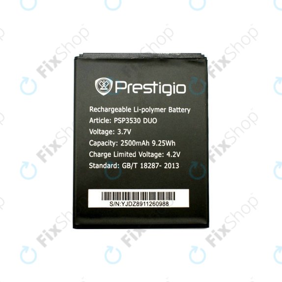 Bateria do Prestigio Muze D3, PSP5530, PSP3530 DUO, 2500mAh