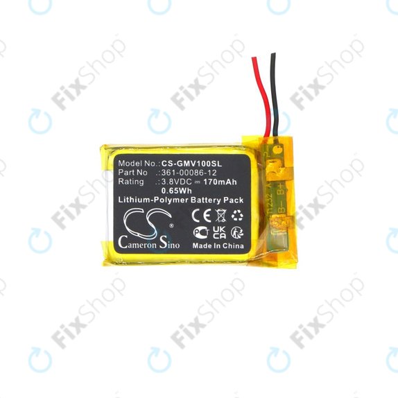 Bateria do Garmin Femix 6s Pro, Venu, 170mAh, Li-Pol, 3.8V, 361-00086-12, HQ