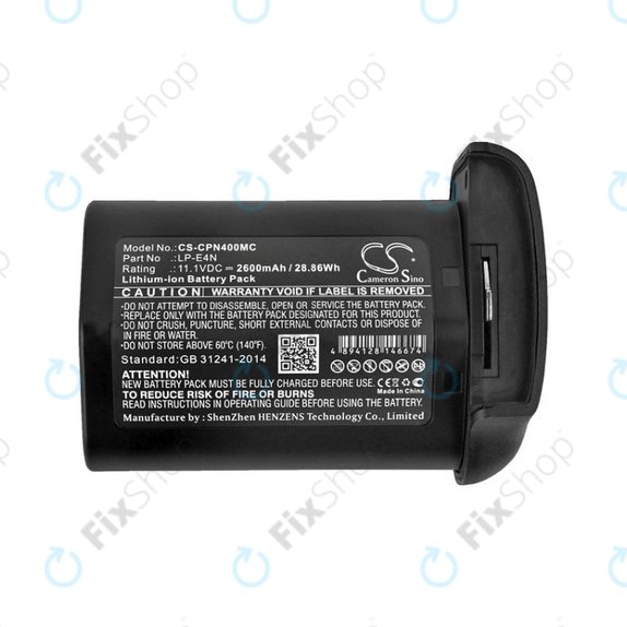 Bateria do Canon 1D Mark 3, EOS-1D MarkIII, Mr-14ex, 2600mAh, Li-Ion, 11.1V, LP-E4N, HQ