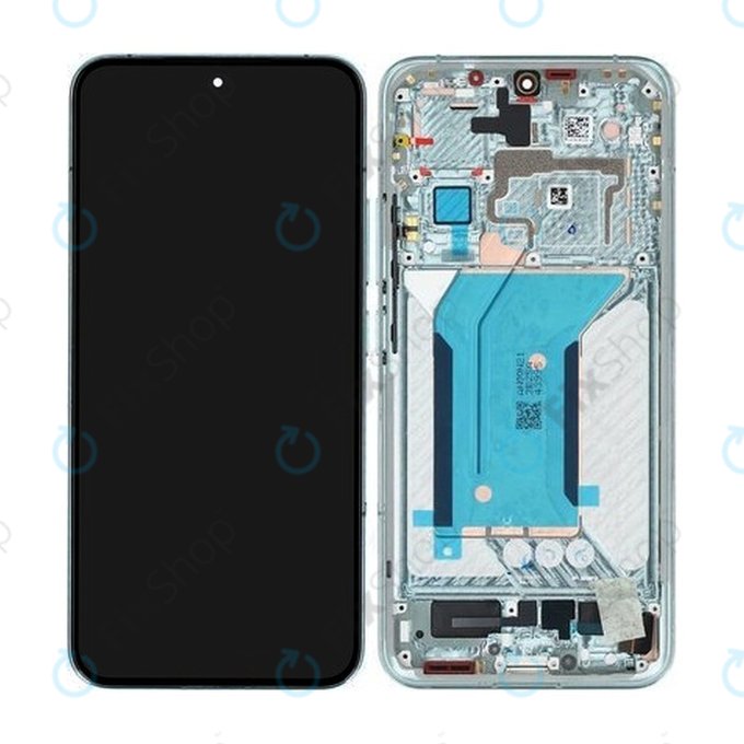 Wyświetlacz do Xiaomi 14 23127PN0CC, Ekran dotykowy z ramką, Jade Green, 56000600N300, Genuine Service Pack