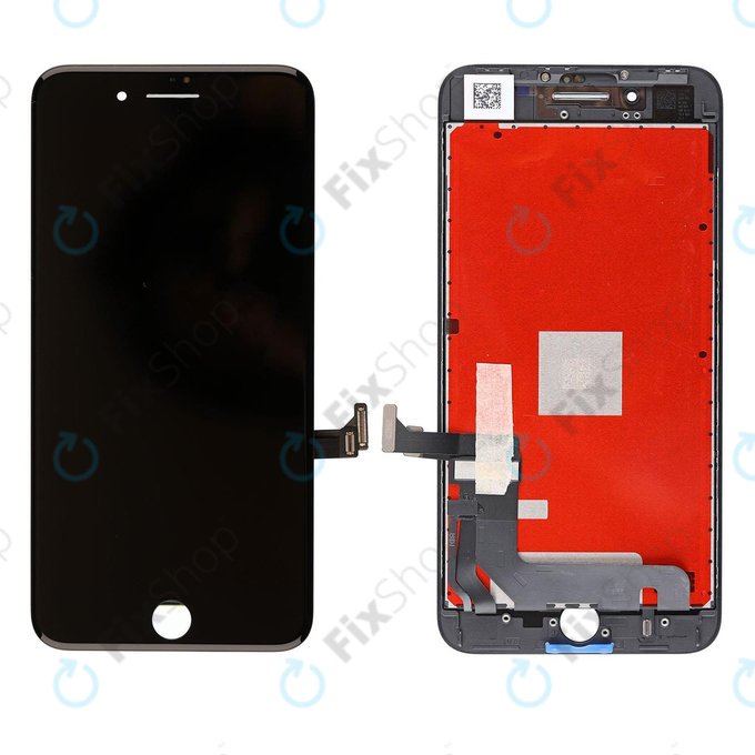 Wyświetlacz dla iPhone 8 Plus, Black, Ekran dotykowy z ramką