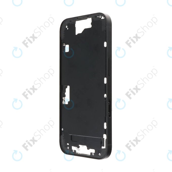 Ramka srodkowa do iPhone 16, Przyciski zasilania i głośności, Czerny, Black