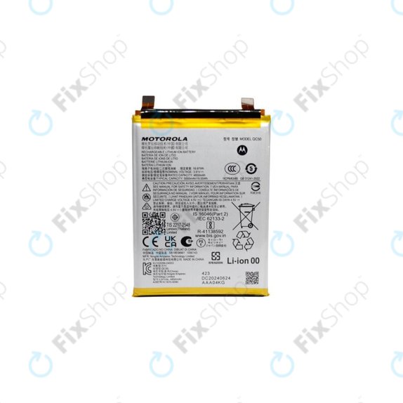 Bateria do Motorola Edge 50 Fusion, QC50, 5000mAh, SB18E08901, Genuine Service Pack