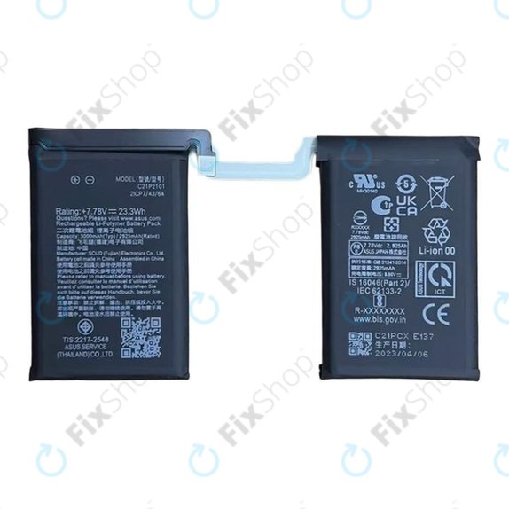 Bateria do Asus ROG Phone 6 AI2201_C, 6 Pro AI2201_D, C21P2101, 6000mAh
