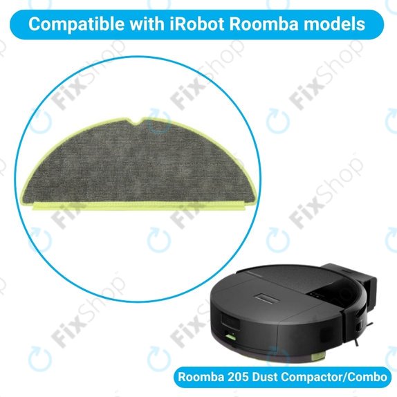 Ściereczka mopująca, 2 szt. do iRobot Roomba 205 Dust Compactor, Dust Compactor Combo
