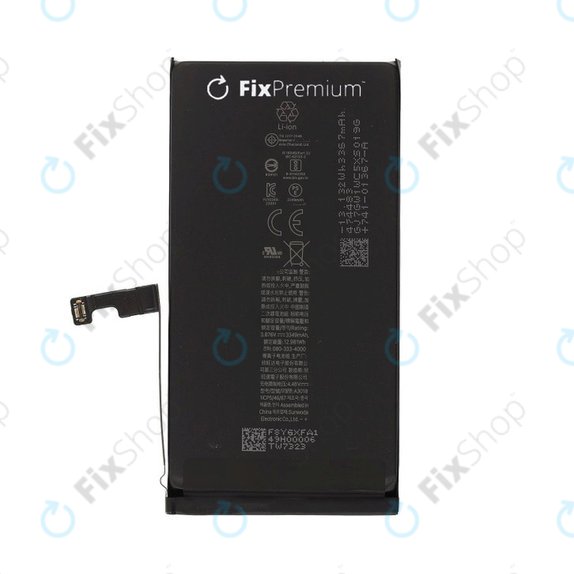 Bateria dla iPhone 15, 3349mAh, A3018, FixPremium