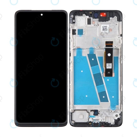 Wyświetlacz do Motorola Moto G72 XT2255, Ekran dotykowy z ramką, Meteorite Gray, TFT