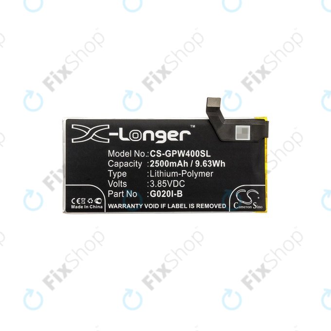 Bateria dla Google Pixel 4, 2500mAh, Li-Pol, 3.85 V, G020I-B, HQ