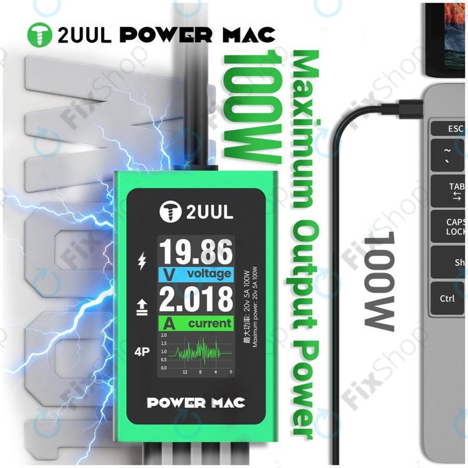Diagnostyczny kabel zasilający z wyświetlaczem do laptopów, 2UUL PW08