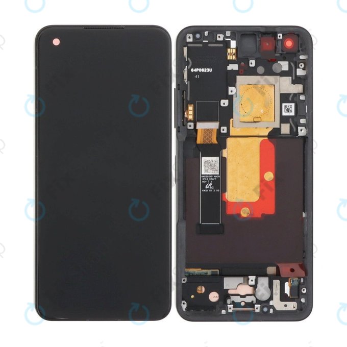 Wyświetlacz OLED do Asus Zenfone 9 AI2202, Ekran dotykowy z ramką, Midnight Black