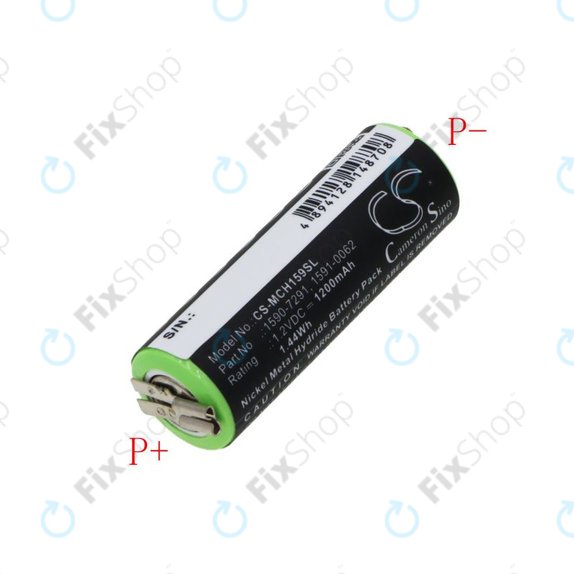 Bateria do Moser Chromini 1591, Ermila Bella 1590, 1200mAh, Ni-MH, 1.2V, 1590-7291, HQ